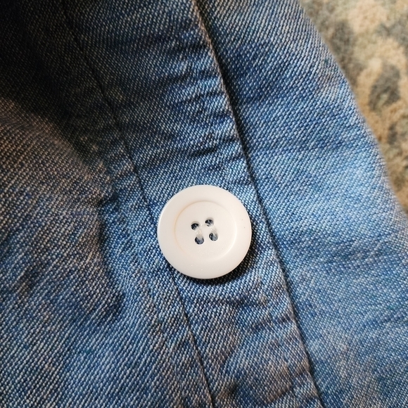 Disney Minnie Mouse Patch Denim Chambray Skirt Skort Girl's Large 10-12 EUC - Picture 4 of 10